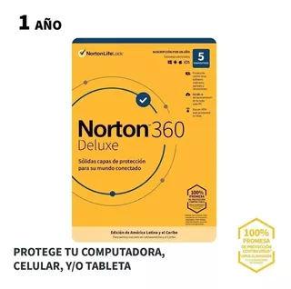 Antivirus Norton 360 Deluxe 50gb 5 Dispositivo 1 Año Digital