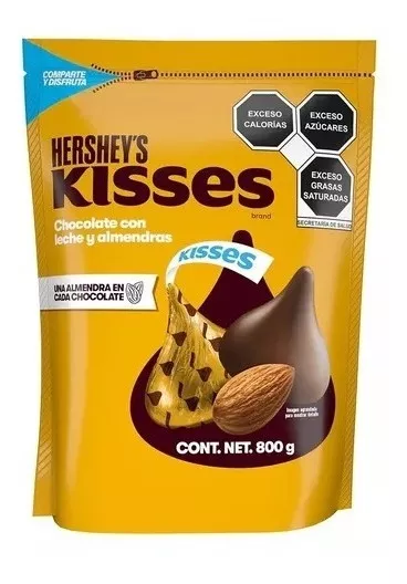 Chocolate Hershey's Kisses Con Almendras 800 G
