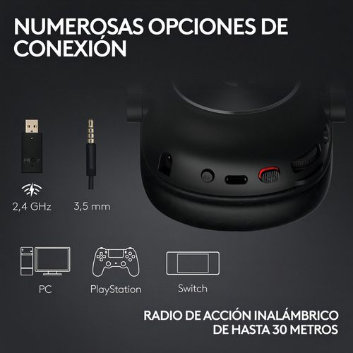 Audífonos Inalámbricos Logitech G Pro X 2 Lightspeed Magenta Color Rosa