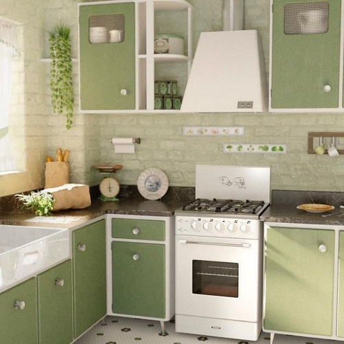 Imagen 5 de 10 de Cocina Retro Luxor Gas 4 Hornallas Valvula Vintage Diseño