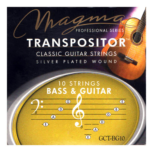 Encordado Guitarra Clasica Magma Transpositor Gct-bg10 Cds P