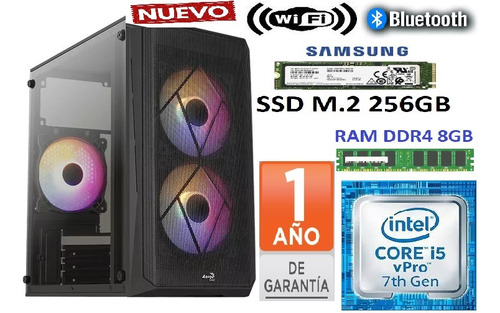 Computadora Core I5 7th Ssd M.2 256gb 8gb Ddr4 Wifi Bluetoot