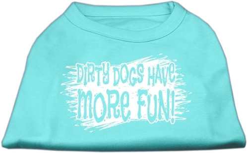 Mirage Pet Productos Dirty Dogs Visualizacion Camisa Aqua X