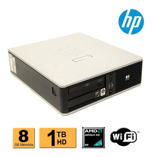 Cpu Hp Compaq Dc5850 Amd Athlon X2 8gb Hd 1tb Wifi