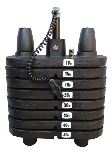 Bateria De Peso 45kg Pintada Completa Torre De Peso Academia