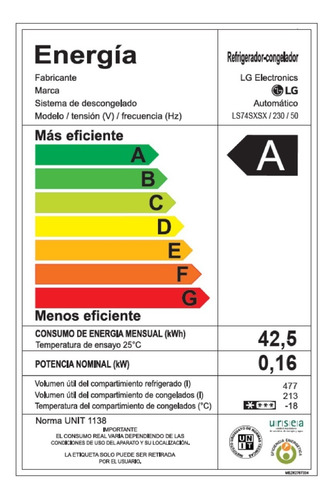 Refrigerador Instaview 689l Ls74sxsx LG - Garantía Oficial