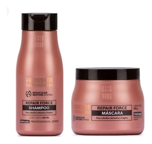 Kit Hairssime Repair Force: Shampoo 350 + Máscara 300