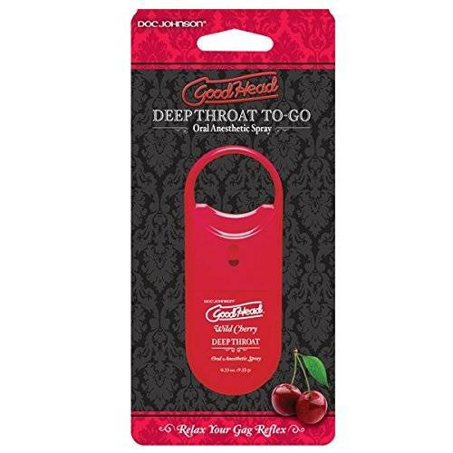 Doc Johnson Goodhead To Go Deep Throat Spray De Wild Cherry