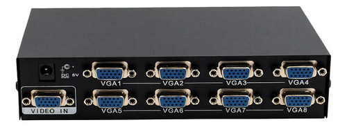 Distribuidor Splitter Vga 8 Portas 1x8 300 Mhz Full Hd 3d