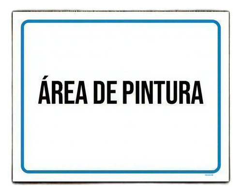 Kit 10 Placas Ambiente - Área De Pintura