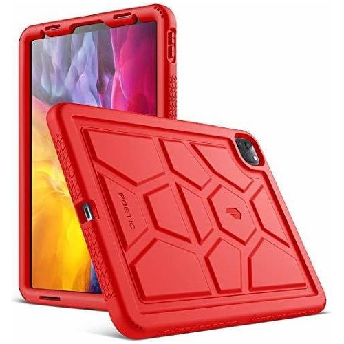 Funda Protector Dual Antigolpes Para iPad Pro 11 2020  Rojo 