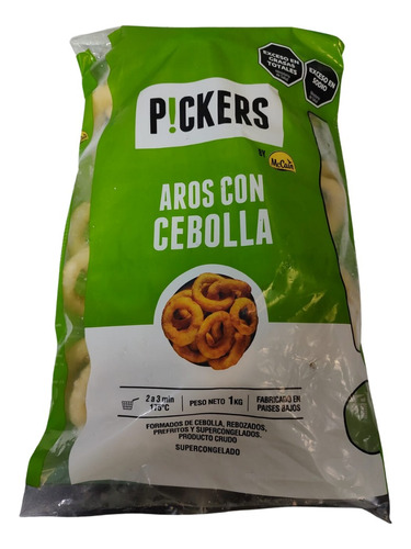 Aros De Cebolla Congelados Pickers By Mccain X 1 Kg 