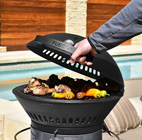 Fuego F21c-h Element - Parrilla De Gas Propano Con Bisagras,