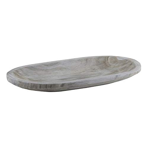 Table Sugar Paulownia Wood Serving Platter Large Grey G...