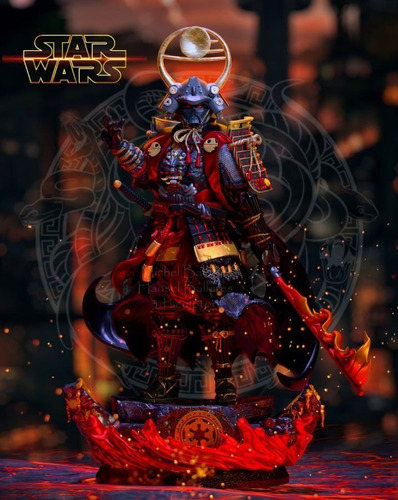 Archivo Stl Impresión 3d - Star Wars - Samurai Darth Vader -