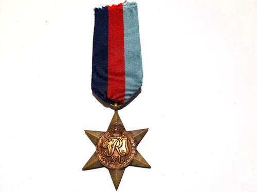 Medalla Militar Inglesa The 1939-1945 Star Segunda Guerra 