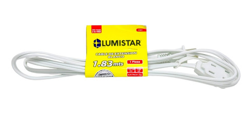 Extensión Eléctrica Lumistar Blanca 1.83 Metros