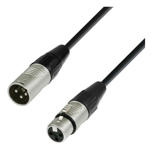 Imagen 1 de 3 de Cable Para Micrófono Adam Hall K4mmf0100 Xlr Rean 1 Metro