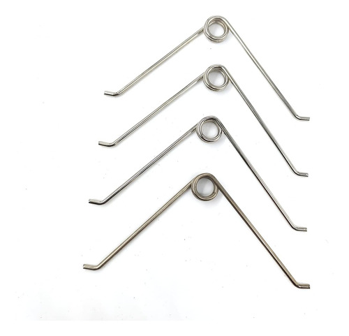 4 Piezas De Tijeras De Acero Inoxidable Pequeño Resorte De T