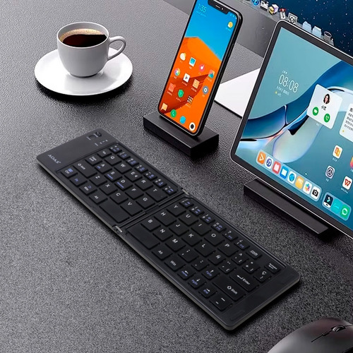 Mini Teclado Bluetooth Plegable Portátil Ios Android Windows