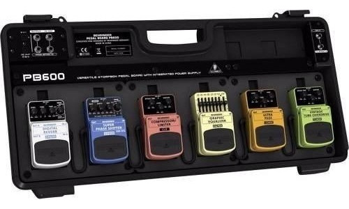 Behringer Pb600 - Pedalboard 6 Pedales + 12 Mses S/intereses Color Negro