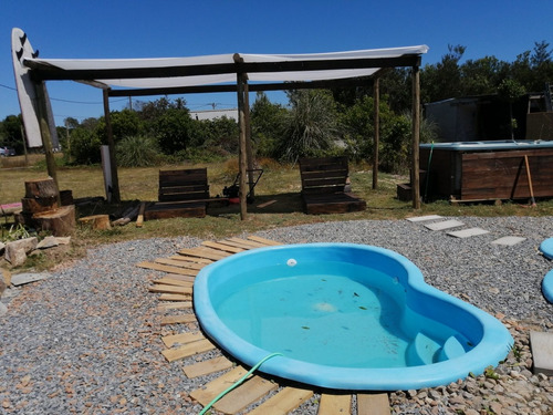 Cabaña Con Piscina A Una Cuadra De La Playa