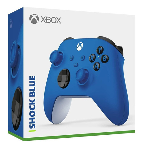 Control Xbox One Shock Blue Compatible X/s Microsoft - Gw041