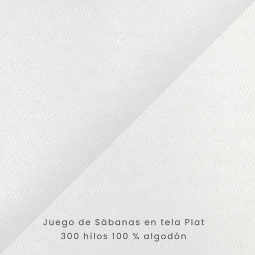Sábanas Blancas King 300 Hilos 100% Algodón Hotel Collection Color Blanco Diseño de la tela Liso