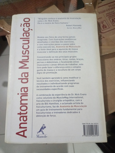 Anatomia Da Musculação, De Nick Evans, Edição 1 Em Português (Usado)