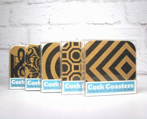 Juego De Posavasos De Corcho De 4 Piezas De Recuerdo Del Est