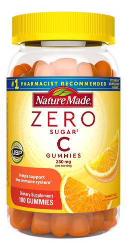 Gomitas De Vitamina C Nature Made Sin Azúcar, 250 Mg, 100 Go