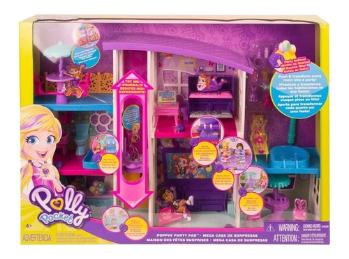 Polly Pocket Mega Casa De Sorpresas Original Mattel