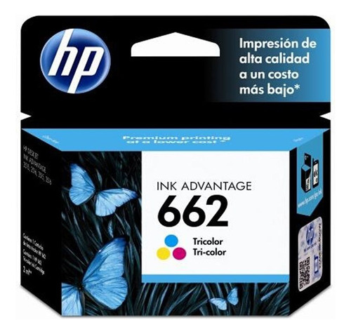 Cartucho De Tinta Hp 662 Tricolor Original (cz104al)