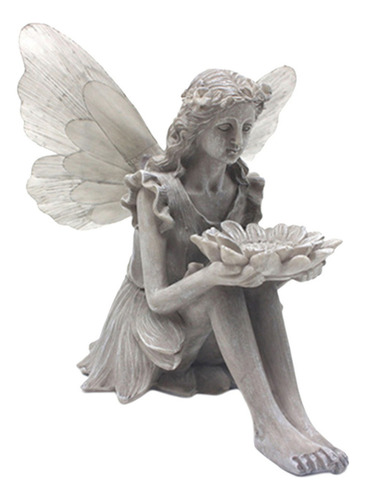 Fairy Garden Statue And Sculpture With A-powered Lights