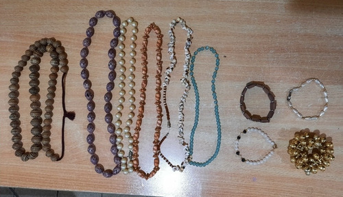 Lote 10 Collares Y Pulseras Bijouterie Variado 