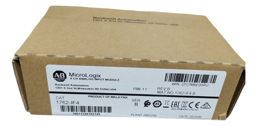 Allen-bradley 1762-if4 Analog Input Module