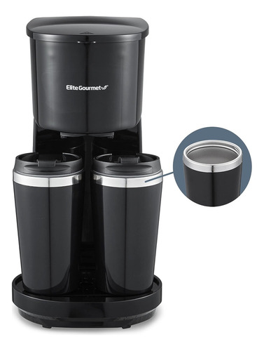 Elite Gourmet Ehc116 - Cafetera Doble De Goteo Incluye Dos .