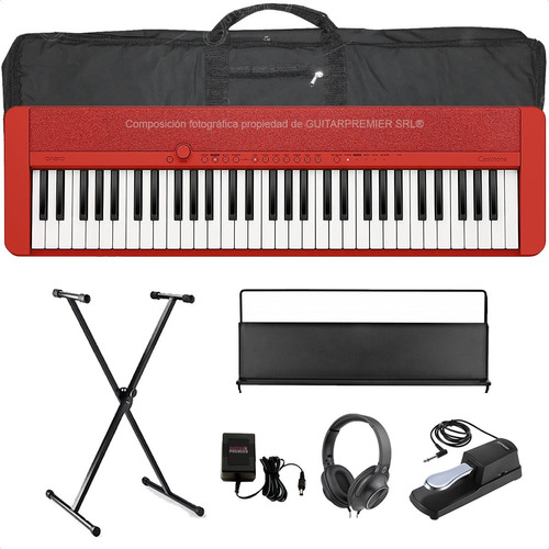 Teclado Casiotone Ct-s1 Usb Atril Funda Pedal Pie Auris