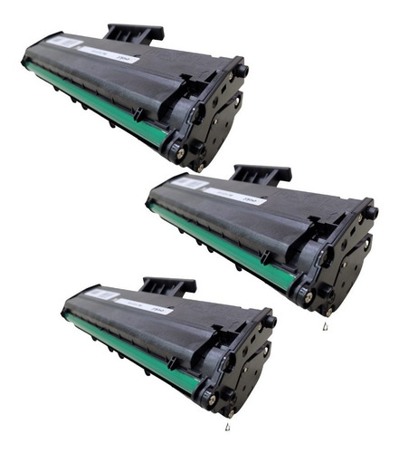 3x Toner Para Samsung M2020 M2070w D111 Mlt-111s Compativel Tinta Preto