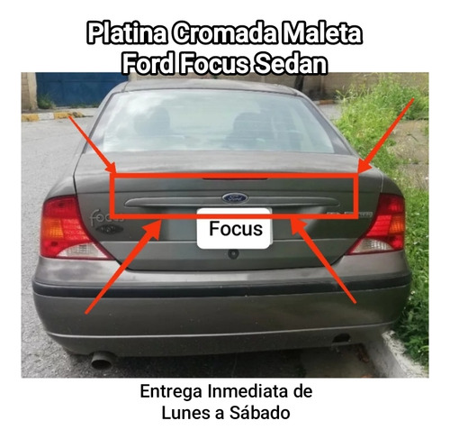 Platina Cromada Maleta Ford Focus Duratec 2.0 4 Puertas 