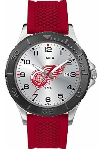 Reloj Timex Nhl Para Hombre Twzhrdwmf  Gamer Detroit Red