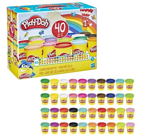 Play-doh Paquete De 40 Masas De Colores Color Multicolor