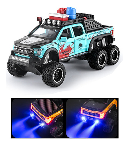 Ford Raptor F150 Miniatura Metal Coche Adornos Coleccion