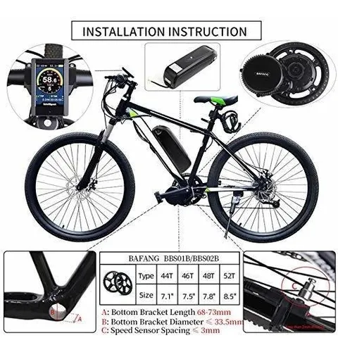 Bafang 48v 750w Kit De Conversión De Bicicleta Eléctrica De