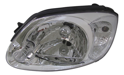 Farola Izquierda Para Hyundai Accent Gyro 2003 A 2006 Blanca