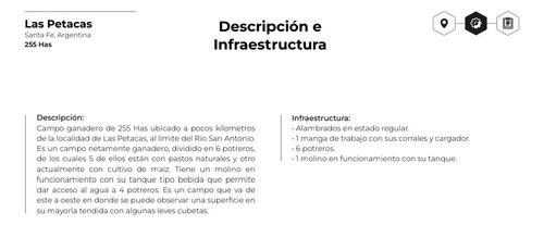 Campo De 255 Hectáreas En Las Petacas, Santa Fe