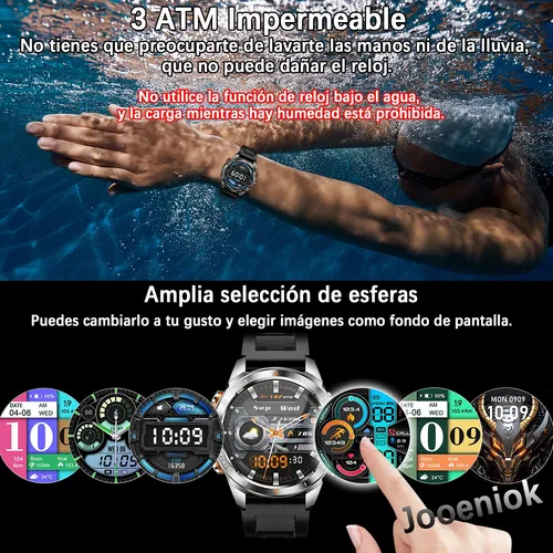 Reloj Inteligente Hombre Deportivo Impermeable 1.46'' Smartw