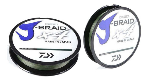 Daiwa Linea Trenzada J-braid X4 80 Lbs-300-verde