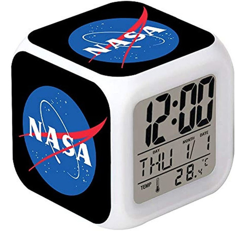 Reloj Despertador Led Cointone, Patrón De La Nasa, Reloj De 