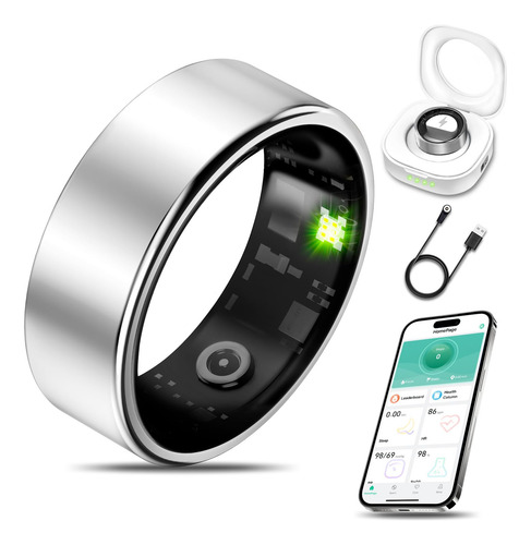Monitor De Actividad Física Smart Health Ring Milavan, Plate